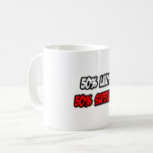 Der halbe Anwalt... der halbe Superheld Kaffeetasse (Vorderseite Links)