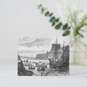 Der halbe Mond Postkarte (Stehend Vorderseite)