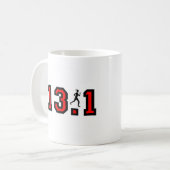 Der Halbmarathon der Frauen Kaffeetasse (Vorderseite Links)