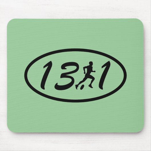 Der Halbmarathon der Männer Mousepad (Vorne)