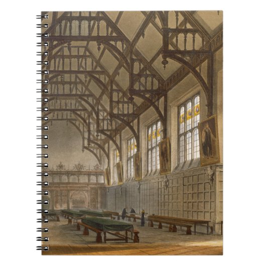 Der Hall der Dreiheits-Uni, Cambridge, von ' Notizblock (Vorderseite)