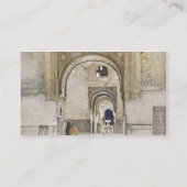 Der Hall der zwei Schwestern (Sala de Las dos Visitenkarte (Rückseite)