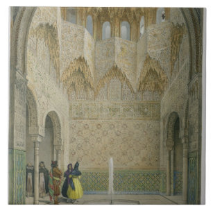 Der Hall des Abencerrages, das Alhambra, Granad Fliese