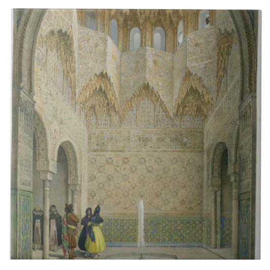 Der Hall des Abencerrages, das Alhambra, Granad Fliese (Vorderseite)