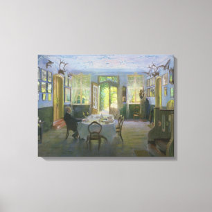 Der Hall des Herrenhauses in Waltershof, 1894 Leinwanddruck
