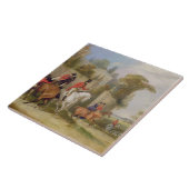 Der Hall des Junggesellen, das Treffen, 1835 (Öl Fliese (Seite)