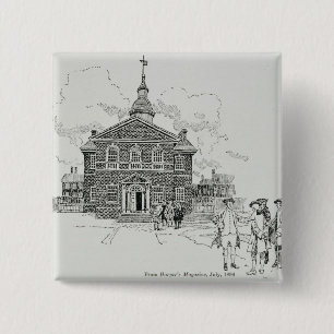 Der Hall Philadelphia des Tischlers Button
