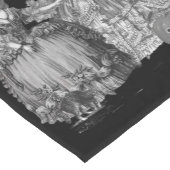 Der Halloween-Ball (auf Schwarzem) Kurzer Tischläufer (Ecke)