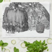 Der Halloween-Ball Küchentuch (Gefaltet)