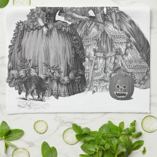 Der Halloween-Ball Küchentuch (Gefaltet)