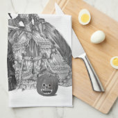 Der Halloween-Ball Küchentuch (Viertel Falte)