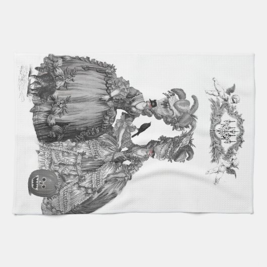 Der Halloween-Ball Küchentuch (Horizontal)