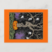 Der Halloween-Baum Postkarte (Vorderseite)