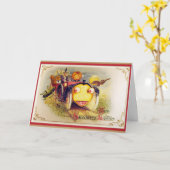 Der Halloween-Laterne Karte (Gelbe Blume)
