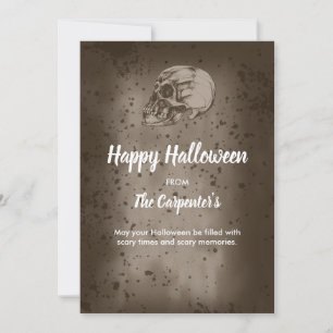 Der Halloween-Schädel Einladung