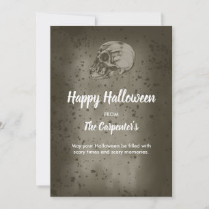 Der Halloween-Schädel Einladung