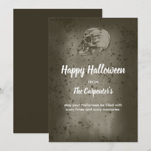 Der Halloween-Schädel Feiertagskarte