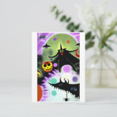 Der Halloween-Traum Postkarte (Stehend Vorderseite)