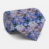 Der Hals-Krawatte der blauen Hydrangea-Männer Krawatte (Gerollt)