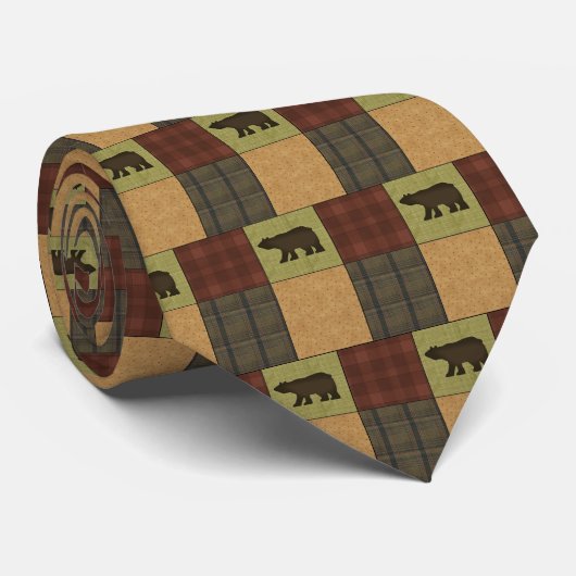 Der Hals-Krawatte der Thema-Bärn-im Freienseidigen Krawatte (Gerollt)