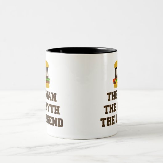 Der Hamburger Mann der Mythos Der legendäre Vater Zweifarbige Tasse (Mittel)