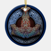 Der Hammer-Anhänger/Verzierung des Thors Keramik Ornament (Vorne)