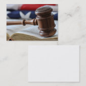 Der Hammer des Richters - legale Visitenkarte (Vorne/Hinten)
