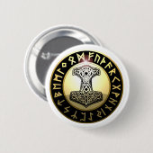 Der Hammer des Thors Button (Vorne & Hinten)