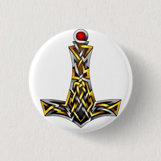 Der Hammer des Thors Button (Vorderseite)