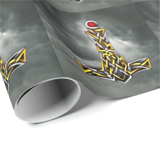 Der Hammer des Thors Geschenkpapier (Rolleneckpunkt)