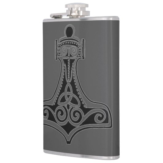 Der Hammer des Thors (grau) Flachmann (Links)