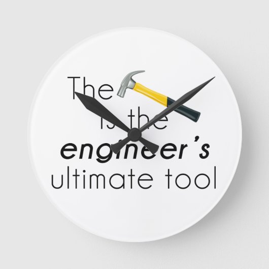 Der Hammer Runde Wanduhr (Vorderseite)