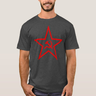 Der Hammer und der Sichelstern (rot) T-Shirt
