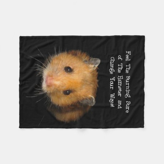 Der Hamster Fleecedecke (Vorderseite (Horizontal))