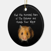 Der Hamster Keramik Ornament (Links)