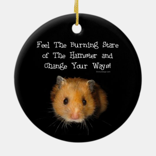 Der Hamster Keramik Ornament (Hinten)
