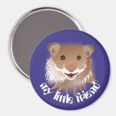 der Hamster, mein kleiner Freund Magnet (Vorderseite/Rückseite)