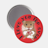 der Hamster, mein kleiner Freund Magnet (Vorderseite/Rückseite)