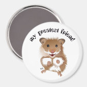 der Hamster, mein kleiner Freund Magnet (Vorderseite/Rückseite)