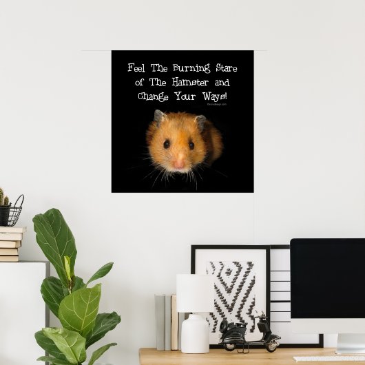Der Hamster Poster (Heimbüro)