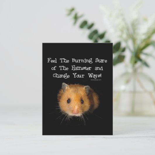 Der Hamster Postkarte (Stehend Vorderseite)