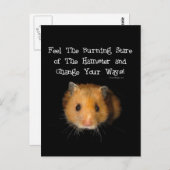 Der Hamster Postkarte (Vorne/Hinten)
