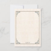 Der Hand-Gezeichnete personalisierte Vogel danken Dankeskarte (Rückseite)