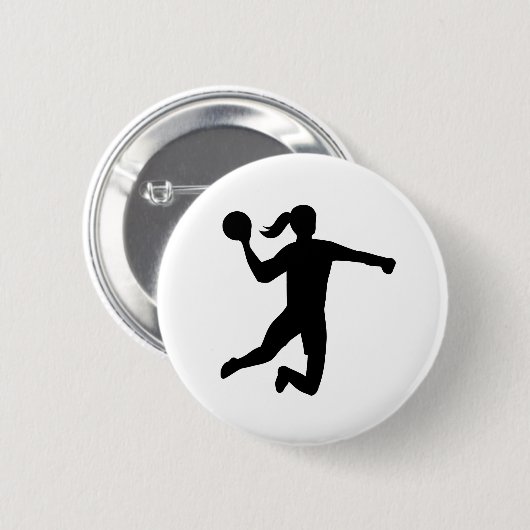 Der Handball der Frauen Button (Vorne & Hinten)