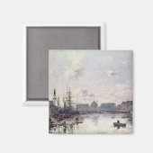 Der Handelshafen, Le Havre, 1892 Magnet (Vorderseite/Rückseite)