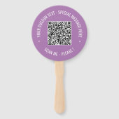 Der Handfächer für den QR-Code wählt Farben aus (Rückseite)