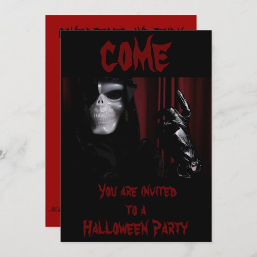 Der Handschuh - Einladung (Vorne/Hinten)