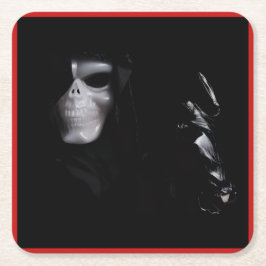 Der Handschuh - Rechteckiger Pappuntersetzer