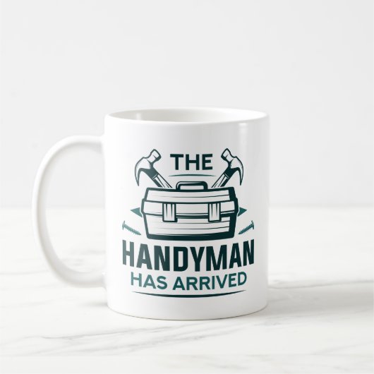 Der Handyman ist angekommen Kaffeetasse (Links)