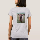 Der Hanes ComfortSoft® der Frauen T - Shirt, weiß T-Shirt (Rückseite)